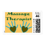 Massage Therapist Heart Hands Gifts postage
