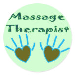 Massage Therapist Heart Hands Gifts stickers