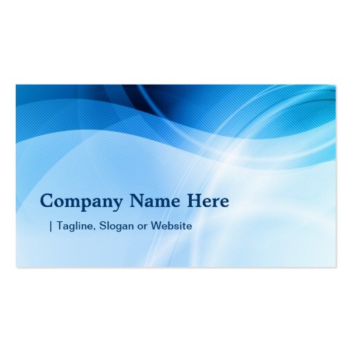 Massage Therapist - Modern Blue Creative Business Card (back side)