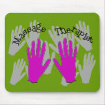 Massage Therapist PINK  Hands Design Mousepad