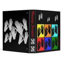 Massage Therapist Pop Art Binder