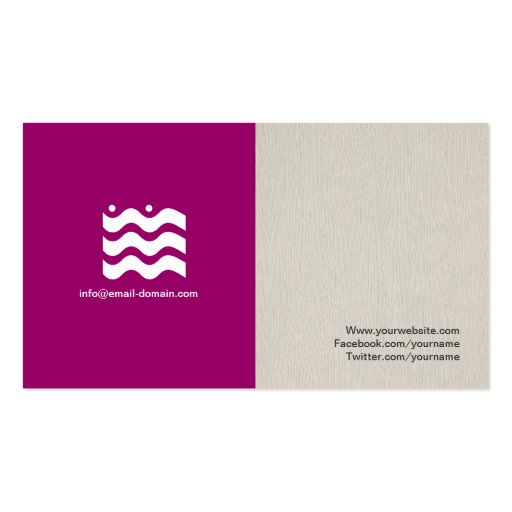 Massage Therapist - Simple Elegant Stylish Business Card Template (back side)