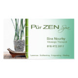 Massage Therapist Spa Business Card template