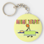 Massage Therapist Stick People Design  Gifts Keychain