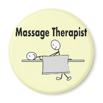 Massage Therapist Stick Person Refrigerator Magnets