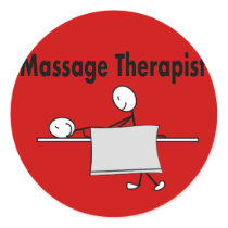 Massage Therapist Stick Person stickers by gailg1957 Massage Therapist Stick Person stickers