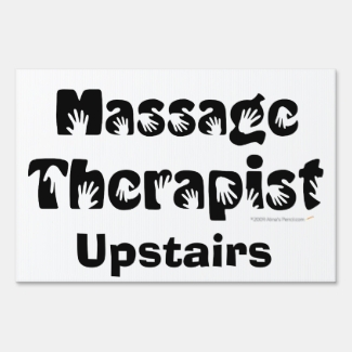 Massage Therapist Studio Custom Business Sign