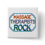 Massage Therapists Rock Pins