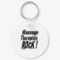 Massage Therapists Rock! Keychain by TShirtDotCom Massage Therapists Rock! Keychain