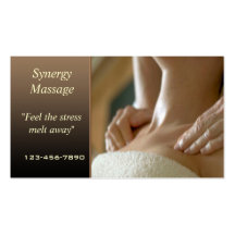 Massage Therapy business card