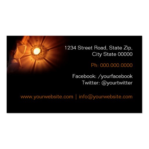 Massage Therapy Business card (back side)