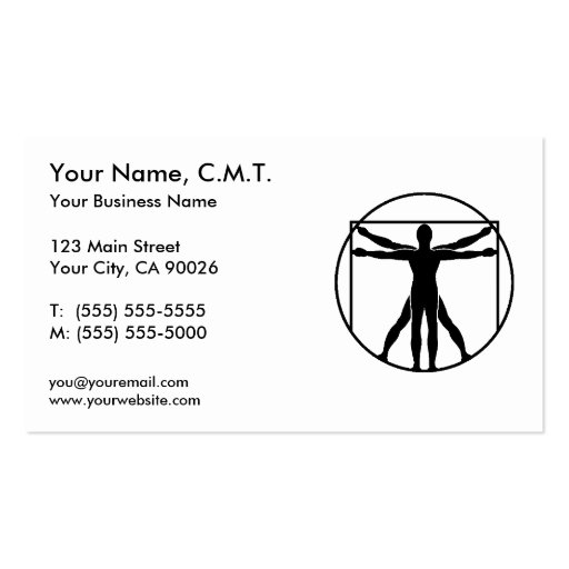 Massage Therapy Business Cards