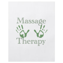 Massage therapy hand prints flyer design
