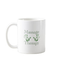 Massage therapy hand prints mugs