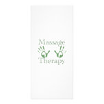 Massage therapy hand prints rack card design
