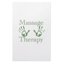 Massage therapy hand prints stationery