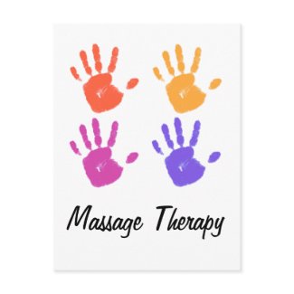 Massage Therapy postcard postcard