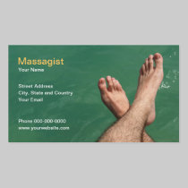 Massagist Business Card business cards