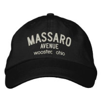 Massaro , avenue embroidered hats by acasamento Massaro , avenue embroidered hats