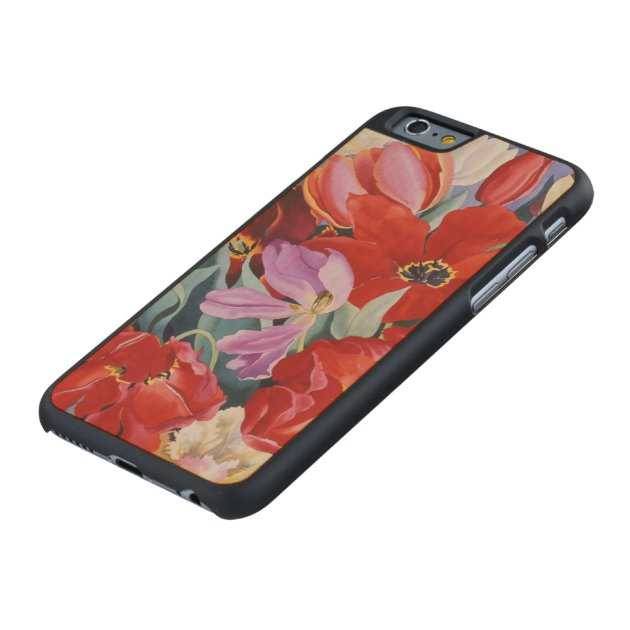 Massed Tulips 2003 Carved® Maple iPhone 6 Slim Case-5