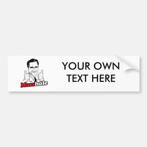 Masshole.png Bumper Stickers