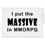 Massive MMORPG Card