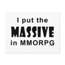 Massive MMORPG postcards by TulsaTees Massive MMORPG postcards