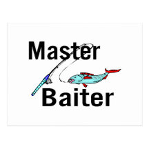 Master Baiter Fishing Post Cards