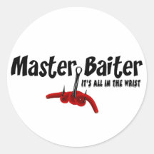 Master Baiter Round Sticker