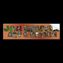 Master Banner-B bumper stickers