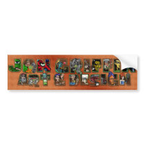 Master Banner-B bumper stickers