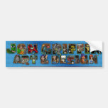 Master Banner-blue bumper stickers