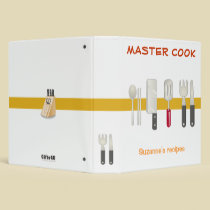 MASTER COOK - binder with your name binders