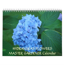 MASTER GARDENER Calendar Hydrangeas Flowers by Basleeartprintgifts MASTER GARDENER Calendar Hydrangeas Flowers