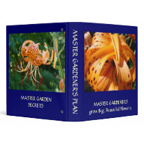 MASTER GARDENERS Binder Tiger Lilies Binder Garden by Basleeartprintgifts MASTER GARDENERS Binder Tiger Lilies Binder Garden