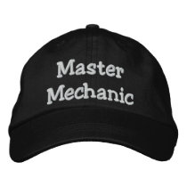 Master Mechanic embroidered hats