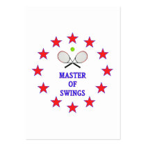 Master of Swings Tennis Business Card