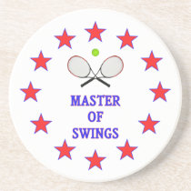 Master of Swings Tennis Beverage Coaster