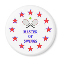 Master of Swings Tennis Fridge Magnet