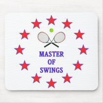 Master of Swings Tennis Mouse Pads
