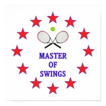 Master of Swings Tennis Print