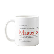 Master of Typography mugs