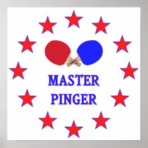 Master Pinger Ping Pong Print
