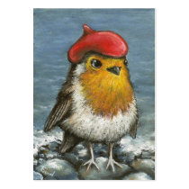 Master robin by the seashore business card template