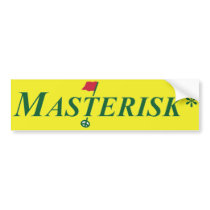 Masterisk* Bumper Sticker