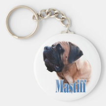 Mastiff (apricot) Name Keychain