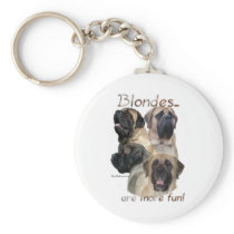 Mastiff Blondes Keychain keychains