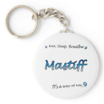 Mastiff Breathe blue keychain keychains