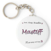 Mastiff Breathe pink keychain keychains