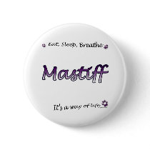 Mastiff Breathe purple Button buttons